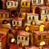 Village Pottery Tea Light Houses