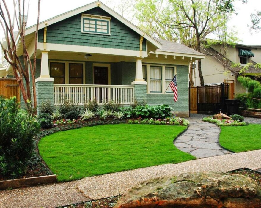 Front Lawn Cheap Simple Front Yard Landscaping Ideas
