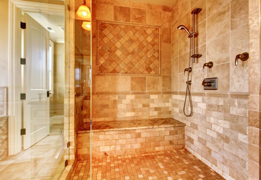 Seat in a Shower Bathroom Design Ideas