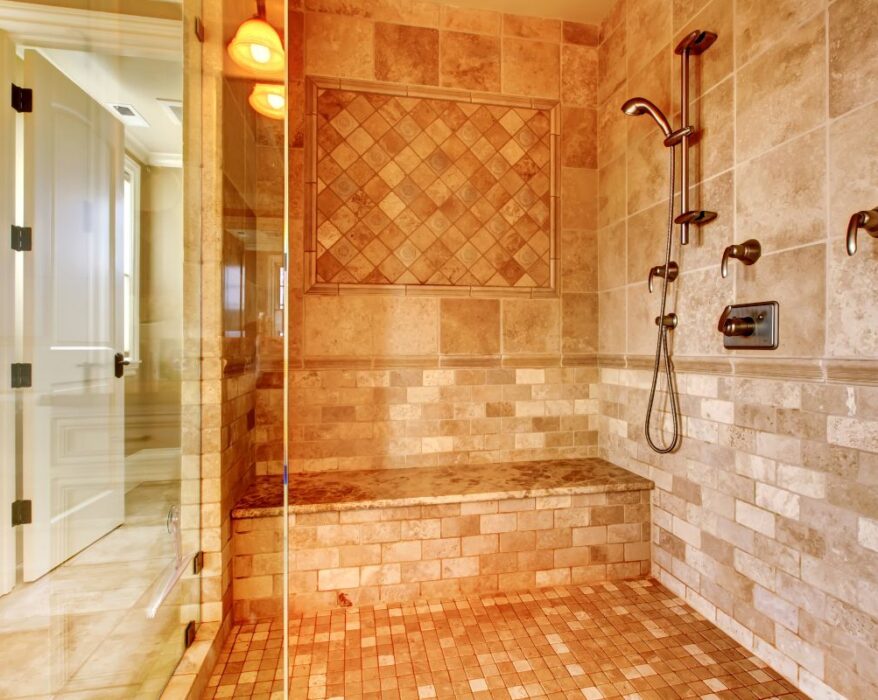 Seat in a Shower Bathroom Design Ideas