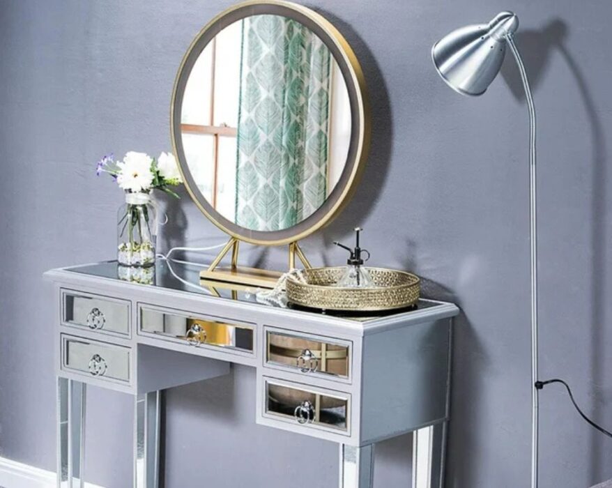 dressing table glass top