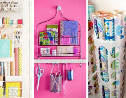 how to store wrapping paper