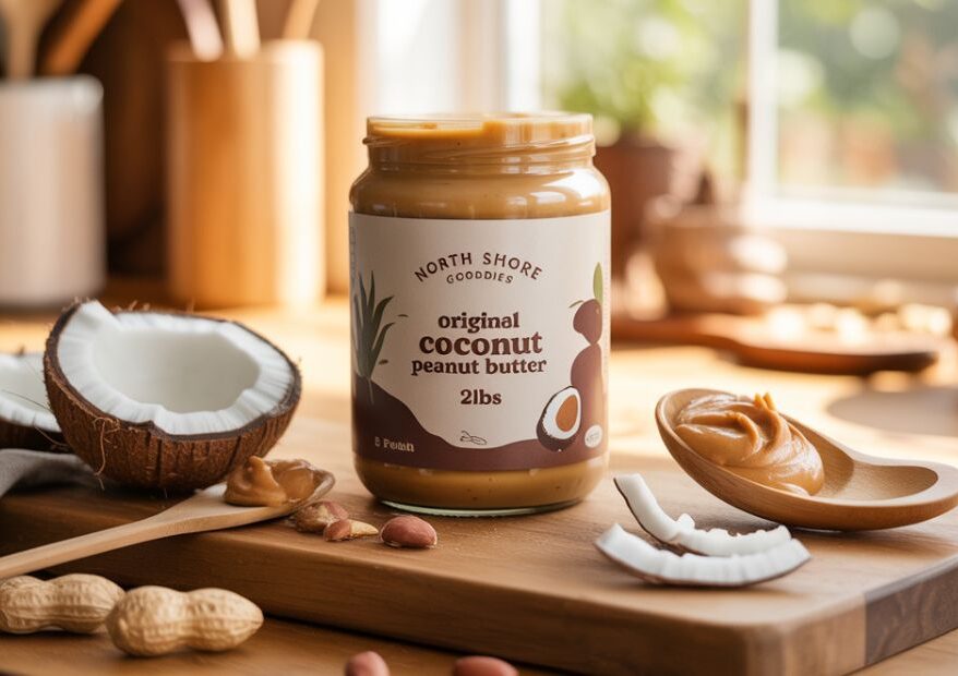 north shore goodies original coconut peanut butter 2lbs