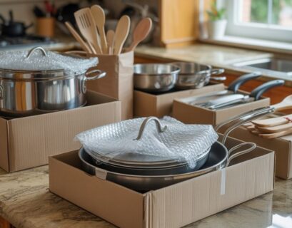 how to pack pots and pans when moving
