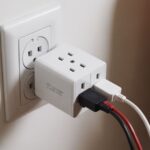 fosmon compact 3-prong 110v power outlet adapter multiplier
