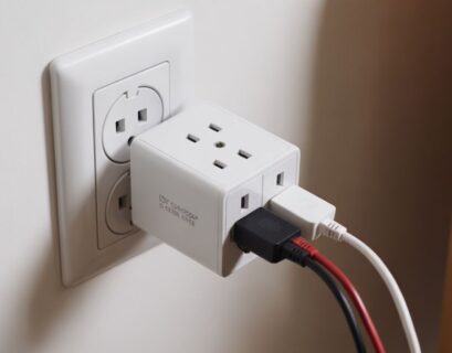 fosmon compact 3-prong 110v power outlet adapter multiplier