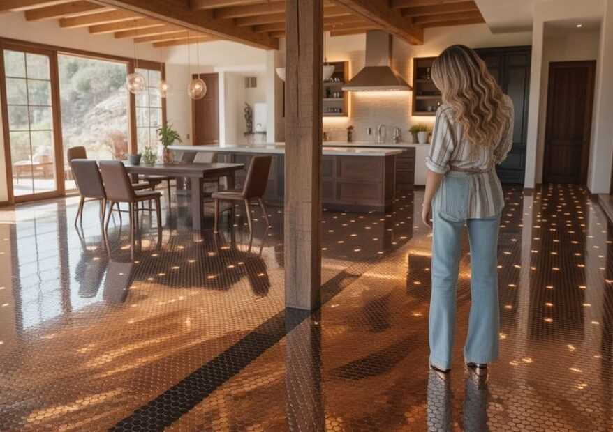 how much is a penny floor per square foot diy