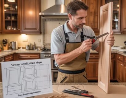 kitchen cabinet refacing veneer trimming guide for face frame cabinets