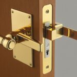 kwikset 82730 backset polished brass deadbolt latch - 5 inch