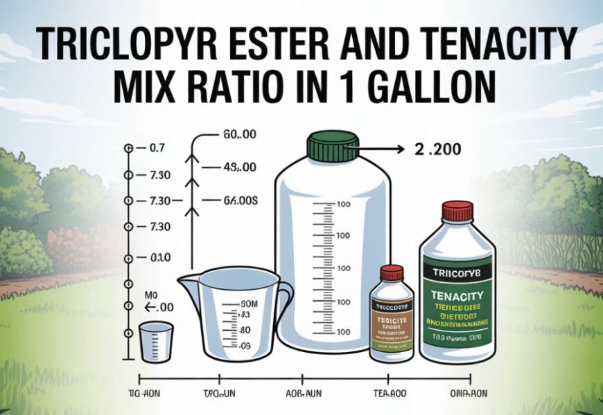 triclopyr ester and tenacity mix ratio in 1 gallon