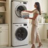 washtower stacked smart laundry center 4.5 cu.ft. front load washer
